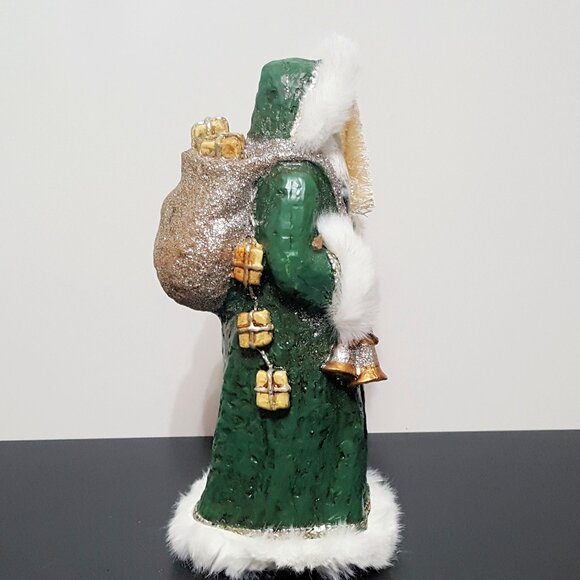 NEW Pottery Barn Handcrafted Santa Claus Figurine 4" w x 4.5" d x 10" h - Picture 5 of 5